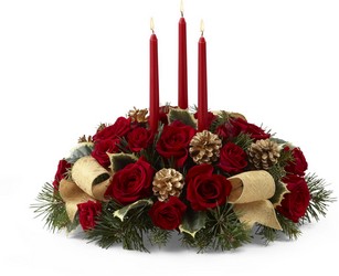 Celebration of the Season Centerpiece from Clifford's where roses are our specialty